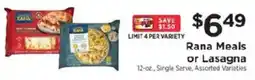 ShopRite Rana Meals or Lasagna offer