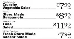 Morton Williams Fresh Made Crunchy Vegetable Salad offer