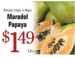 Morton Williams Maradol Papaya offer