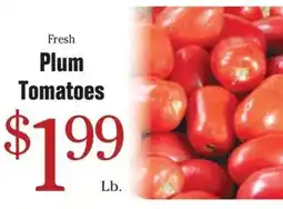 Morton Williams Fresh Plum Tomatoes offer