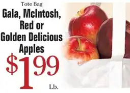 Morton Williams Tote Bag Gala, McIntosh, Red or Golden Delicious Apples offer