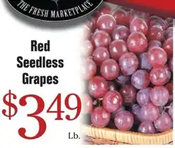 Morton Williams The Fresh Marketplace Red Seedless Grapes offer