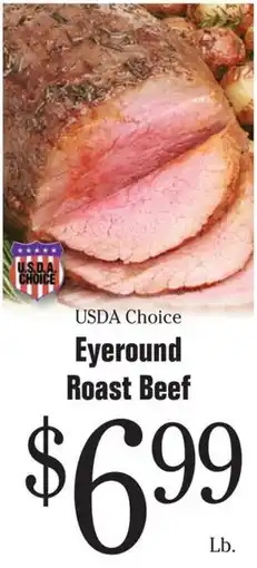 Morton Williams Usda choice eyeround roast beef offer