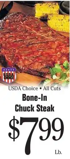 Morton Williams Usda choice bone-in chuck steak offer