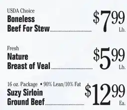 Morton Williams Suzy Sirloin Ground Beef offer