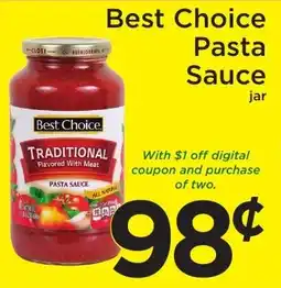 Green Hills Grocery Best Choice pasta sauce offer
