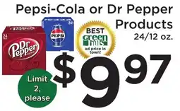 Green Hills Grocery Pepsi-Cola or Dr Pepper Products offer