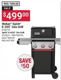 Ace Hardware Weber Spirit E-325 Gas Grill offer