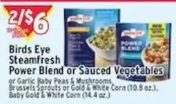 Met Foodmarkets Birds Eye Steamfresh Power Blend or Sauced Vegetables offer