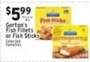 Met Foodmarkets Gorton's Fish Fillets or Fish Sticks offer