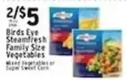 Met Foodmarkets Birds Eye Steamfresh Family Size Vegetables offer