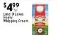 Met Foodmarkets Land O Lakes Heavy Whipping Cream offer