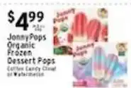 Met Foodmarkets Jonny Pops organic frozen dessert pops offer