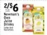 Met Foodmarkets Newman's Own Juice Drinks offer