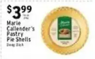 Met Foodmarkets Marie Callender's Pastry Pie Shells offer