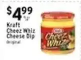 Met Foodmarkets Kraft Cheez Whiz Cheese Dip Original offer
