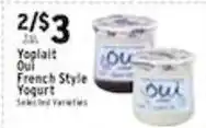 Met Foodmarkets Yoplait Oui French Style Yogurt offer