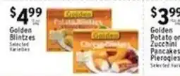 Met Foodmarkets Golden Potato or Zucchini Pancakes or Pierogies offer