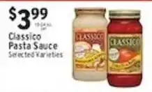 Met Foodmarkets Classico pasta sauce offer