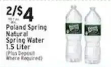 Met Foodmarkets Poland Spring Natural Spring Water offer