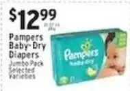 Met Foodmarkets Pampers baby-dry diapers offer