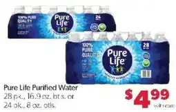 Family Fare Pure Life Purified Water offer