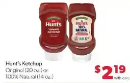Family Fare Hunt's Ketchup offer