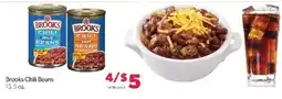 Family Fare Brooks chili beans offer