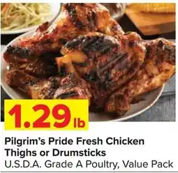 Shop 'n Save Pilgrim's Pride Fresh Chicken Thighs or Drumsticks offer
