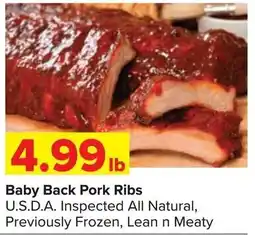 Shop 'n Save Baby Back Pork Ribs offer