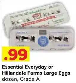 Shop 'n Save Essential Everyday or Hillandale Farms Large Eggs offer