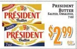 Trade Fair Supermarket President butter offer