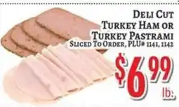 Trade Fair Supermarket Deli Cut Turkey Ham Or Turkey Pastrami offer