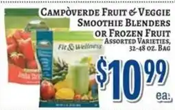 Trade Fair Supermarket Campoverde fruit & veggie smoothie blenders or frozen fruit offer