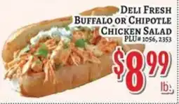 Trade Fair Supermarket Deli Fresh Buffalo or Chipotle Chicken Salad offer