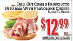 Trade Fair Supermarket Deli Cut Combo Prosciutto Di Parma With Provolone Cheese offer