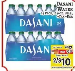 Trade Fair Supermarket Dasani water offer