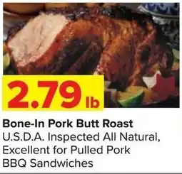 Shop 'n Save Bone-In Pork Butt Roast offer