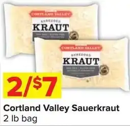 Shop 'n Save Cortland Valley sauerkraut offer