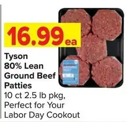 Shop 'n Save Tyson Ground Beef Patties offer