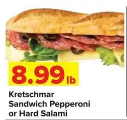 Shop 'n Save Kretschmar Sandwich Pepperoni or Hard Salami offer