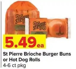 Shop 'n Save St Pierre Brioche Burger Buns or Hot Dog Rolls offer