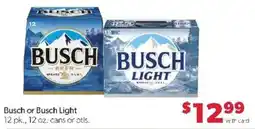 Family Fare Busch or Busch Light offer