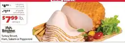 Family Fare Kretschmar Turkey Breast, Ham, Salami or Pepperoni offer