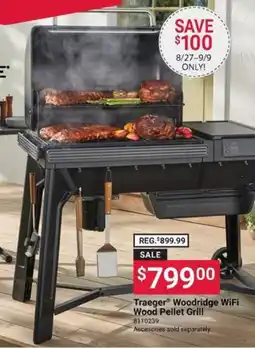 Ace Hardware Traeger Woodridge WiFi Wood Pellet Grill offer