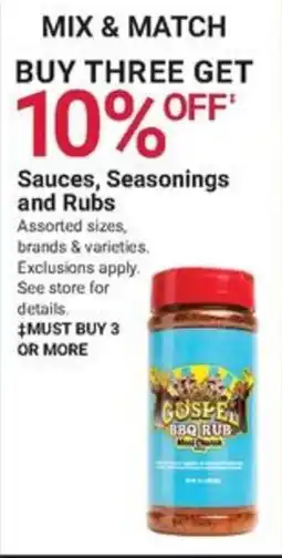 Ace Hardware Sauces, Seasonings and Rubs offer