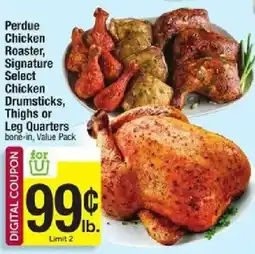 Star Market Perdue Chicken Roaster, Signature Select Chicken Drumsticks, Thighs or Leg Quarters offer