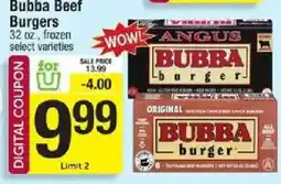 Star Market Bubba Beef Burgers offer