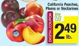 Star Market California Peaches, Plums or Nectarines offer