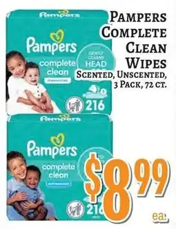 Trade Fair Supermarket Pampers complete clean wipes offer